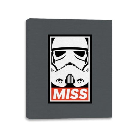 Miss - Canvas Wraps Canvas Wraps RIPT Apparel 11x14 / Charcoal