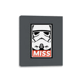 Miss - Canvas Wraps Canvas Wraps RIPT Apparel 8x10 / Charcoal