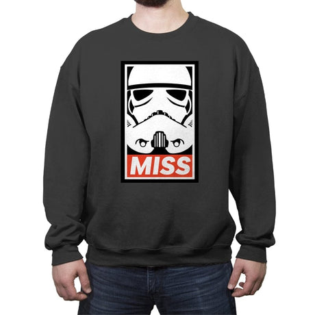 Miss - Crew Neck Sweatshirt Crew Neck Sweatshirt RIPT Apparel Small / Charcoal