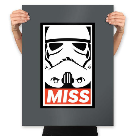 Miss - Prints Posters RIPT Apparel 18x24 / Charcoal