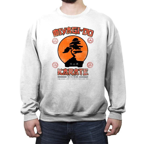 Miyagi do Karate - Crew Neck Sweatshirt Crew Neck Sweatshirt RIPT Apparel Small / White