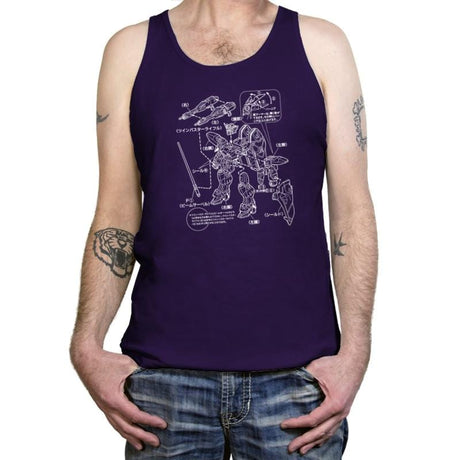 Modeling Skills Helpful Exclusive - Anime History Lesson - Tanktop Tanktop RIPT Apparel X-Small / Team Purple