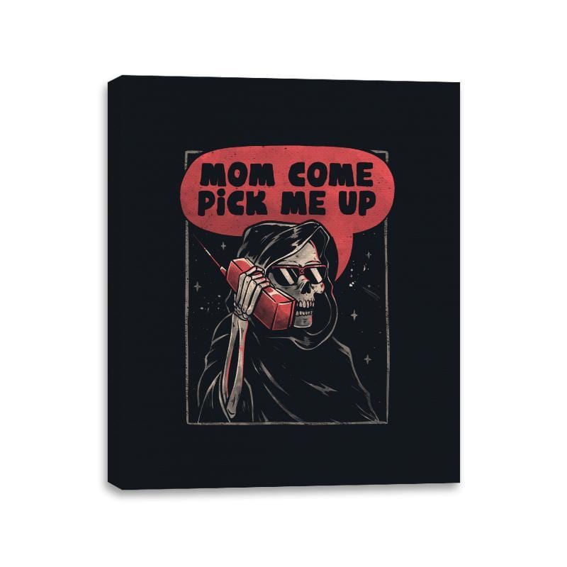 Mom Come Pick Me Up - Canvas Wraps Canvas Wraps RIPT Apparel 11x14 / Black