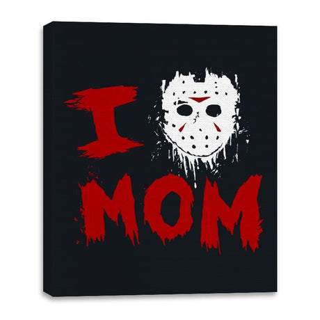 Momma's Boy - Canvas Wraps Canvas Wraps RIPT Apparel 16x20 / Black