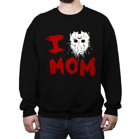 Momma's Boy - Crew Neck Sweatshirt Crew Neck Sweatshirt RIPT Apparel Small / Black