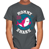 Mommy Shark - Mens T-Shirts RIPT Apparel Small / Charcoal