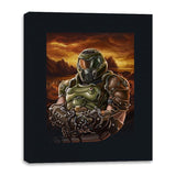 Mona Doom - Canvas Wraps Canvas Wraps RIPT Apparel 16x20 / Black