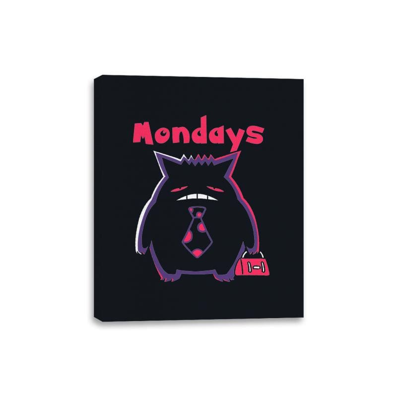 Mondays - Canvas Wraps Canvas Wraps RIPT Apparel 8x10 / Black