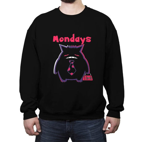 Mondays - Crew Neck Sweatshirt Crew Neck Sweatshirt RIPT Apparel Small / Black