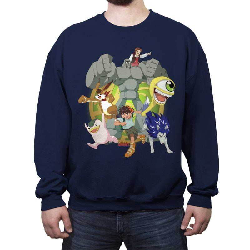 Monster Farm - Crew Neck Sweatshirt Crew Neck Sweatshirt RIPT Apparel Small / Navy