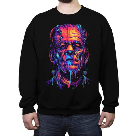 Monster Meltdown - Crew Neck Sweatshirt Crew Neck Sweatshirt RIPT Apparel Small / Black