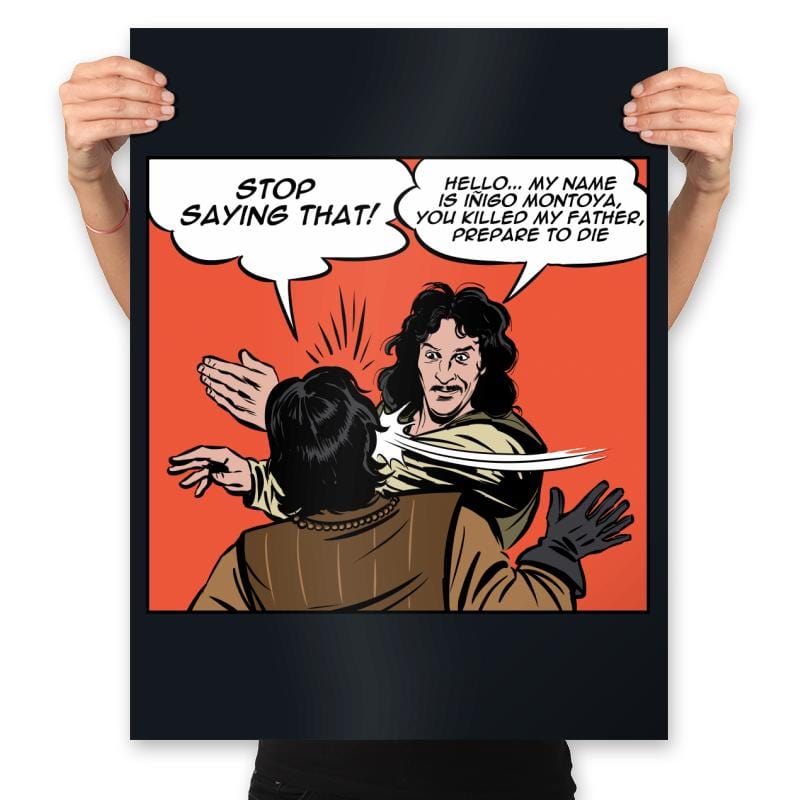 Montoya Slap - Prints Posters RIPT Apparel 18x24 / Black