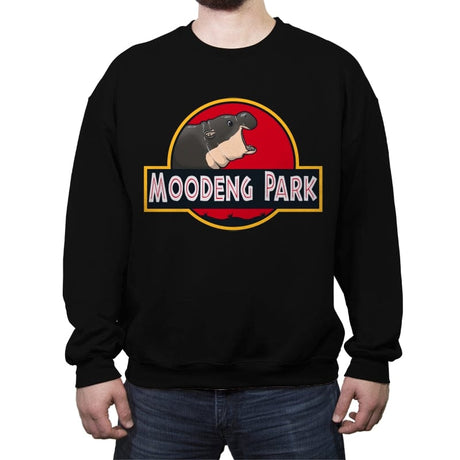 Moodeng Park - Crew Neck Sweatshirt Crew Neck Sweatshirt RIPT Apparel Small / Black