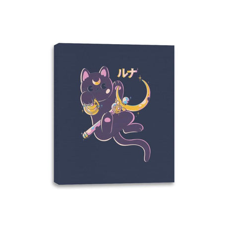 Moon - Canvas Wraps Canvas Wraps RIPT Apparel 8x10 / Navy