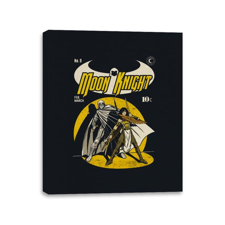 Moon Comic - Canvas Wraps Canvas Wraps RIPT Apparel 11x14 / Black