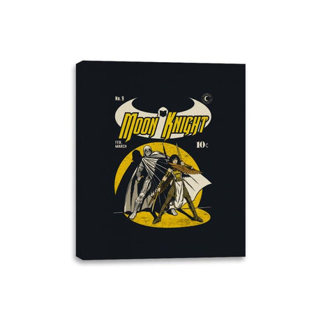 Moon Comic - Canvas Wraps Canvas Wraps RIPT Apparel 8x10 / Black