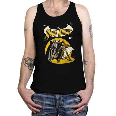 Moon Comic - Tanktop Tanktop RIPT Apparel X-Small / Black