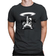 Moon Disc - Mens Premium T-Shirts RIPT Apparel Small / Heavy Metal