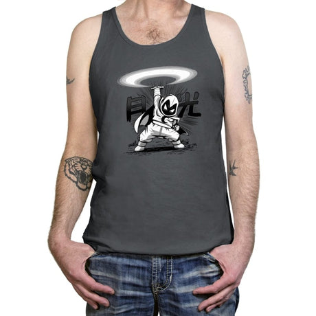 Moon Disc - Tanktop Tanktop RIPT Apparel X-Small / Asphalt