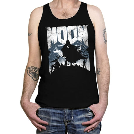 Moon Doom - Tanktop Tanktop RIPT Apparel X-Small / Black