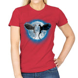 Moon Dragons - Womens T-Shirts RIPT Apparel Small / Red