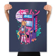 Moon Game - Prints Posters RIPT Apparel 18x24 / Navy