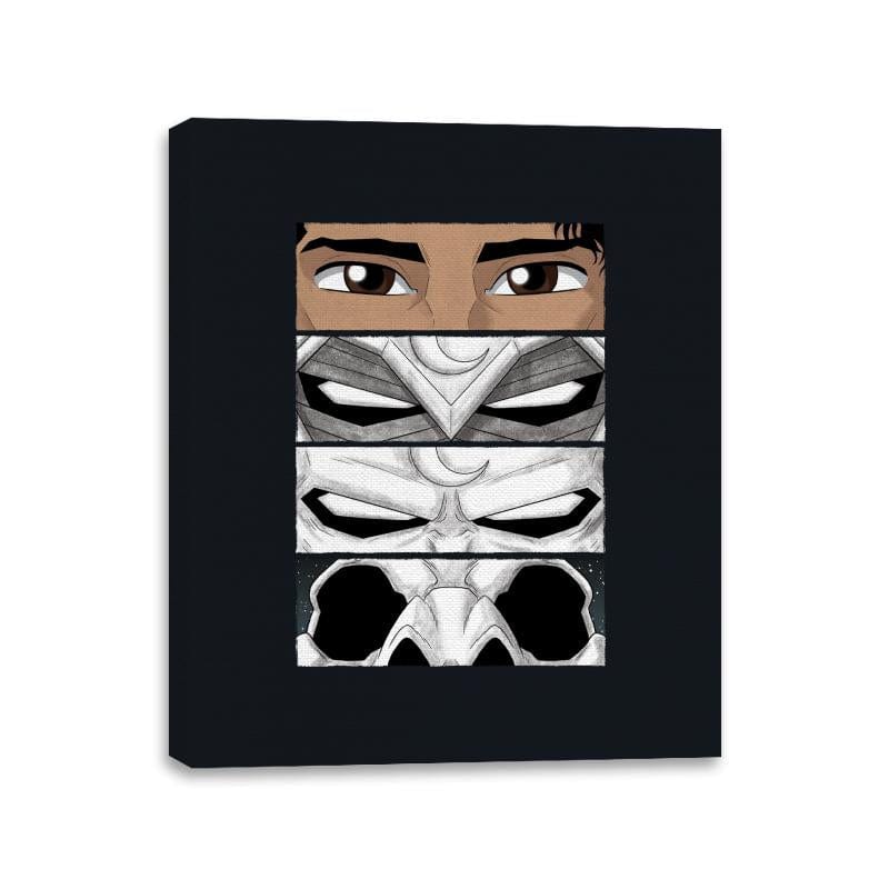 Moon Knight Eyes - Canvas Wraps Canvas Wraps RIPT Apparel 11x14 / Black