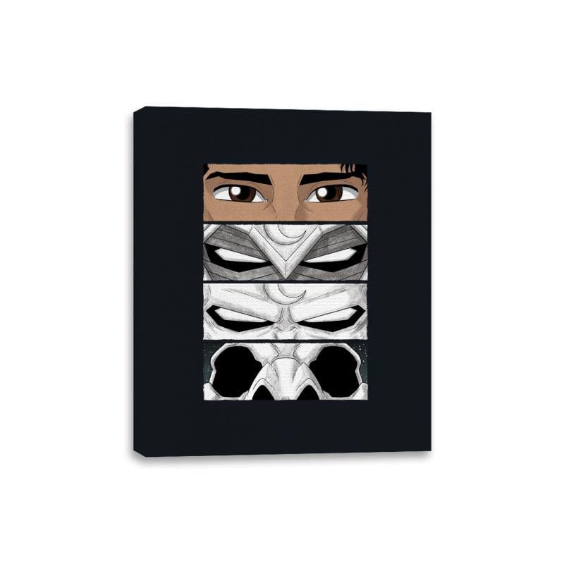 Moon Knight Eyes - Canvas Wraps Canvas Wraps RIPT Apparel 8x10 / Black