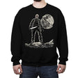 Moon Slasher - Crew Neck Sweatshirt Crew Neck Sweatshirt RIPT Apparel Small / Black