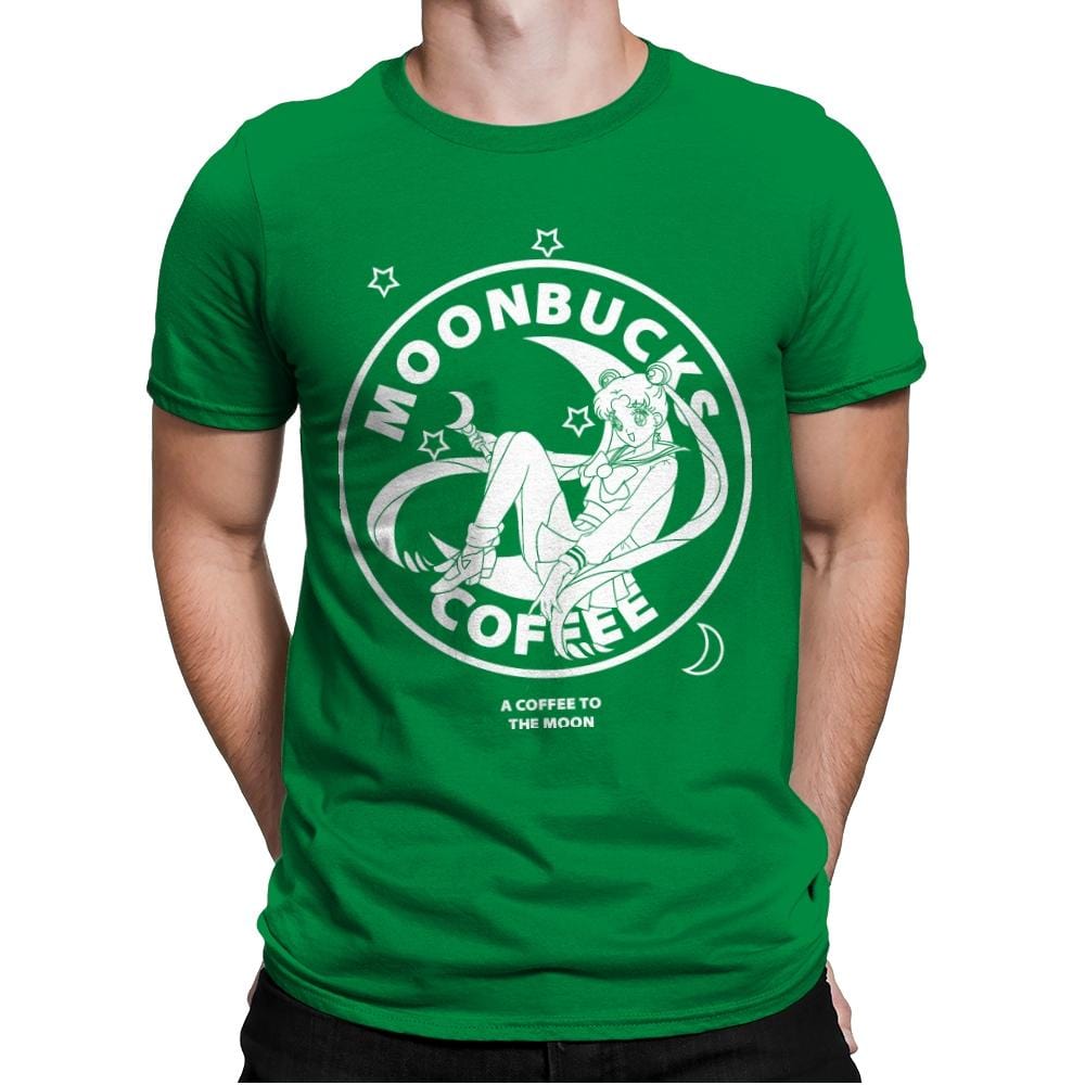 Moonbucks - Mens Premium T-Shirts RIPT Apparel Small / Kelly