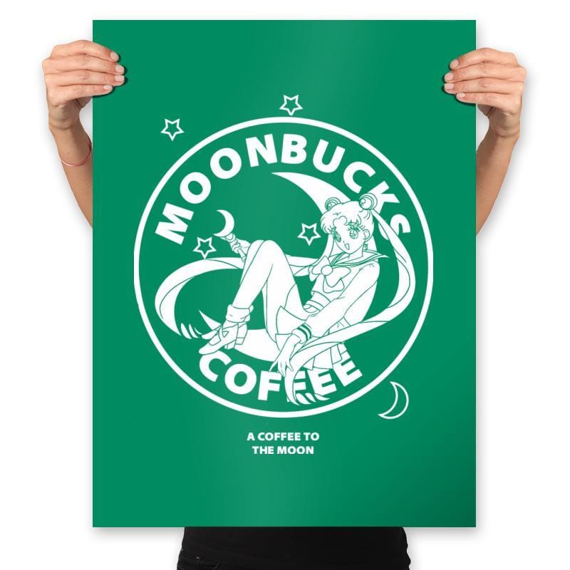 Moonbucks - Prints Posters RIPT Apparel 18x24 / Kelly