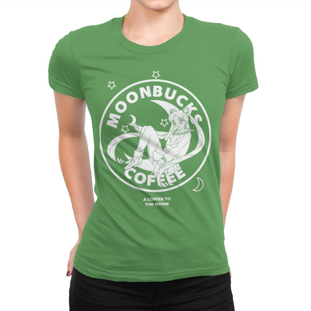 Moonbucks - Womens Premium T-Shirts RIPT Apparel Small / Kelly