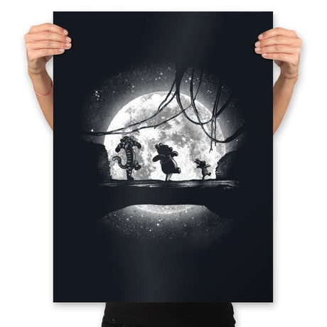 Moonlight Teddies - Prints Posters RIPT Apparel 18x24 / Black