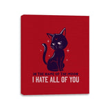 Moonlit Hate - Canvas Wraps Canvas Wraps RIPT Apparel 11x14 / Red