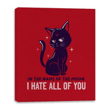 Moonlit Hate - Canvas Wraps Canvas Wraps RIPT Apparel 16x20 / Red