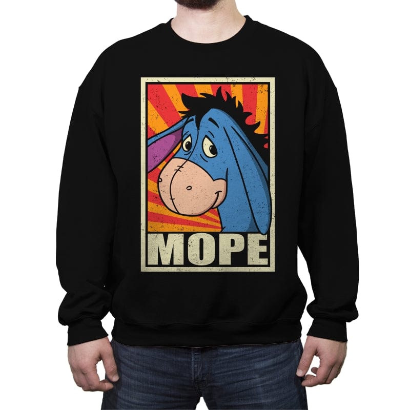 Mope - Crew Neck Sweatshirt Crew Neck Sweatshirt RIPT Apparel Small / Black