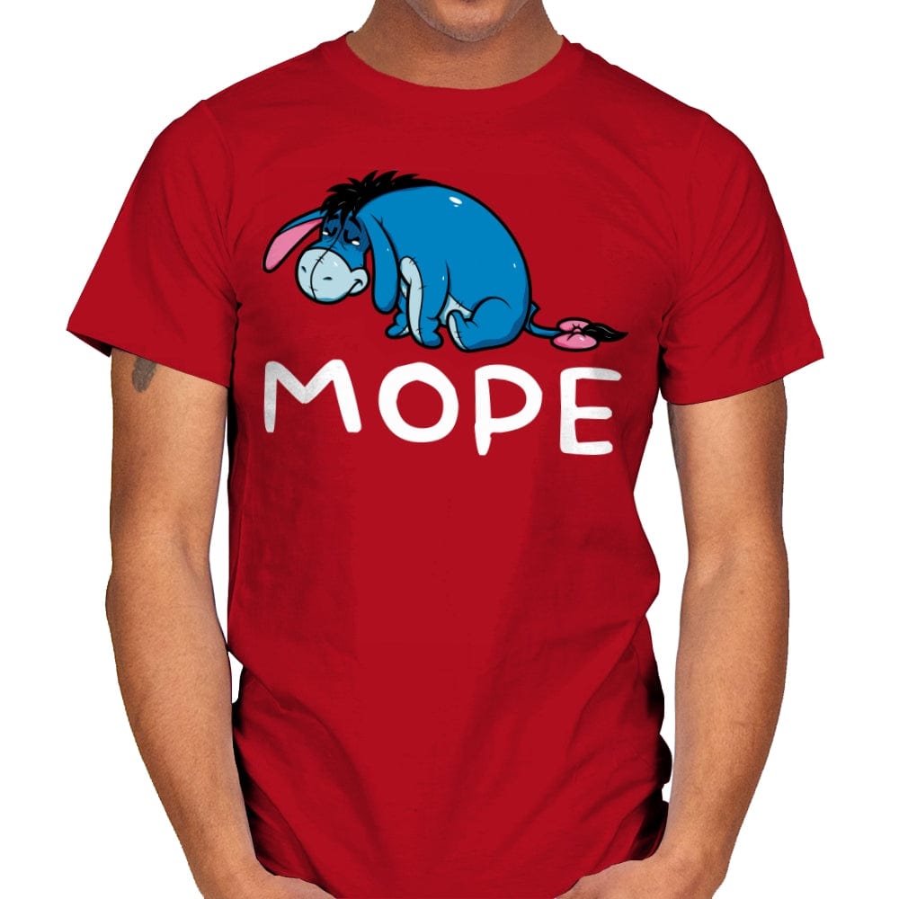 Mope - Mens T-Shirts RIPT Apparel Small / Red