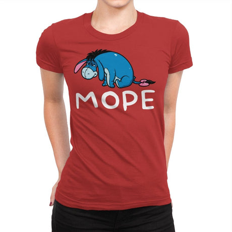 Mope - Womens Premium T-Shirts RIPT Apparel Small / Red