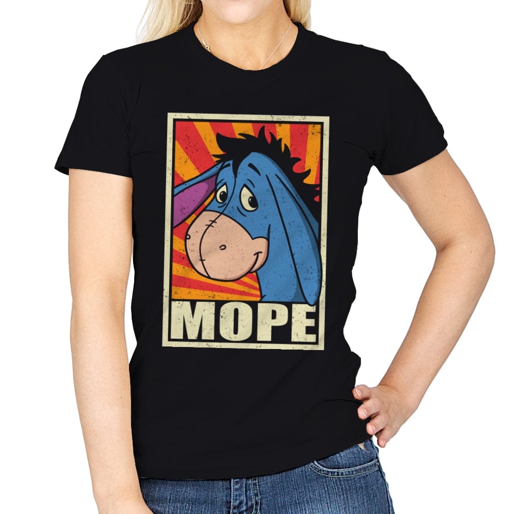 Mope - Womens T-Shirts RIPT Apparel Small / Black