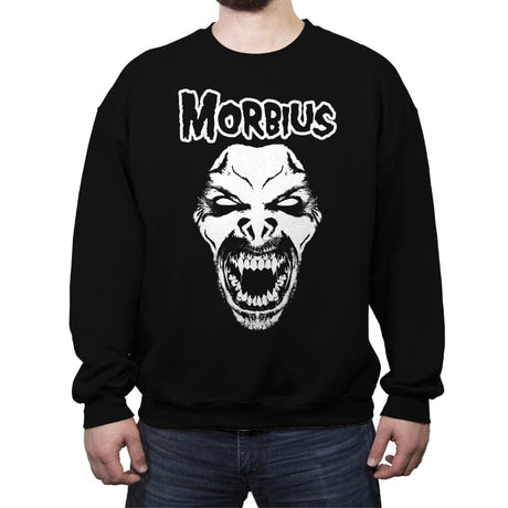 Morbius the Living Vampire - Crew Neck Sweatshirt Crew Neck Sweatshirt RIPT Apparel Small / Black