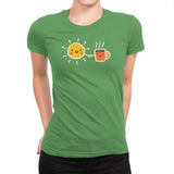 Morning Lovers - Womens Premium T-Shirts RIPT Apparel Small / Kelly