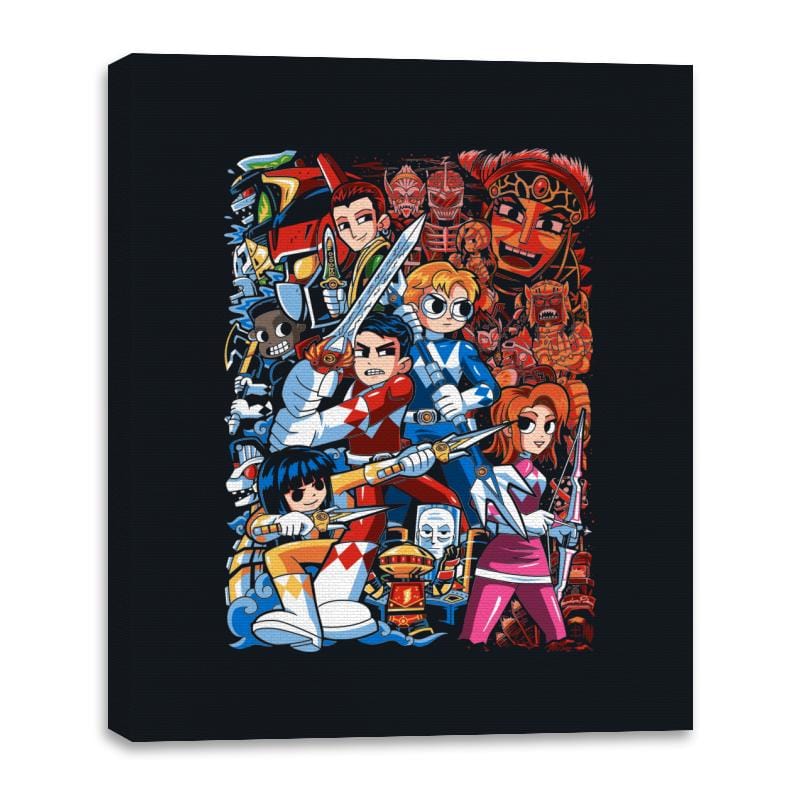 Morphin Pilgrim - Canvas Wraps Canvas Wraps RIPT Apparel 16x20 / Black