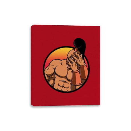 Mortal Facepalm - Canvas Wraps Canvas Wraps RIPT Apparel 8x10 / Red