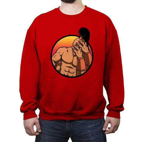 Mortal Facepalm - Crew Neck Sweatshirt Crew Neck Sweatshirt RIPT Apparel Small / Red