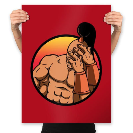 Mortal Facepalm - Prints Posters RIPT Apparel 18x24 / Red