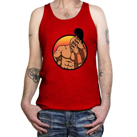 Mortal Facepalm - Tanktop Tanktop RIPT Apparel X-Small / Red