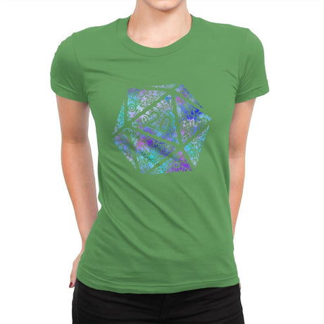 Mosaic D20 - Womens Premium T-Shirts RIPT Apparel Small / Kelly