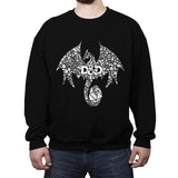 Mosaic Dragon - Crew Neck Sweatshirt Crew Neck Sweatshirt RIPT Apparel