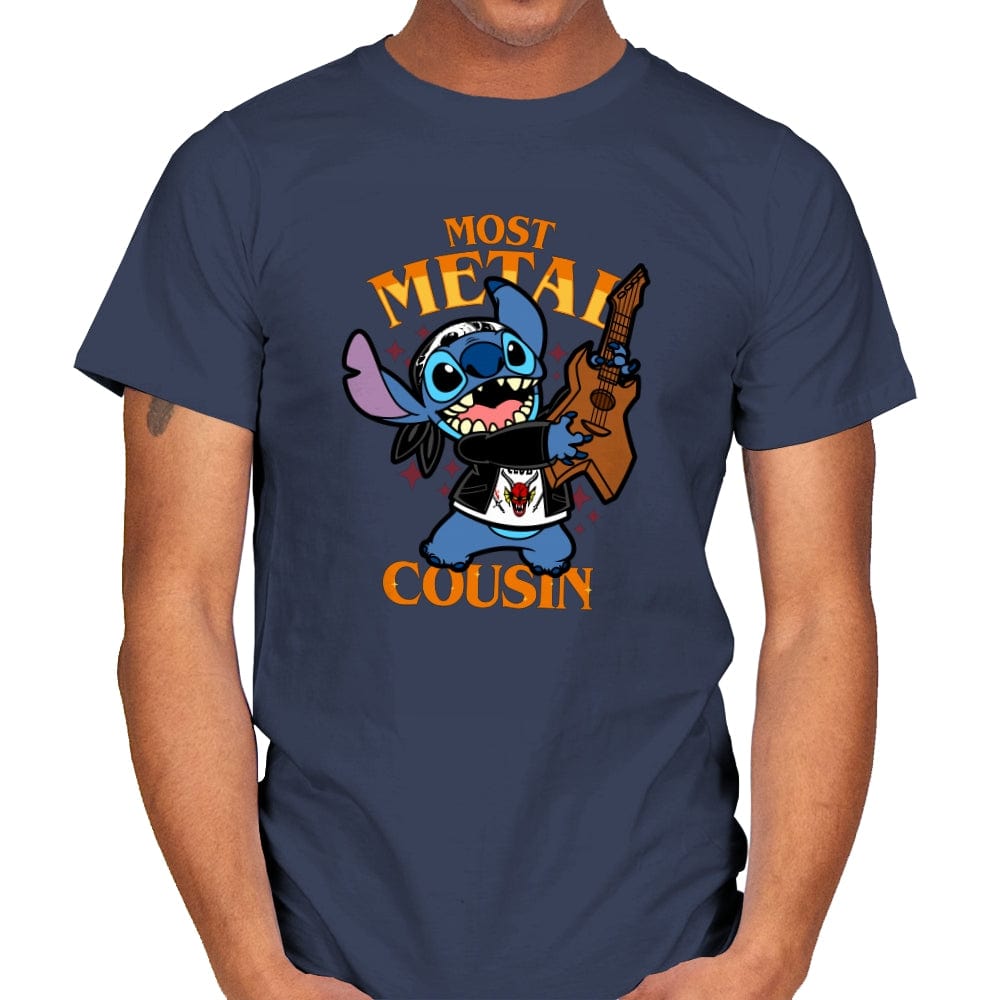 Most Metal Cousin - Mens T-Shirts RIPT Apparel Small / Navy