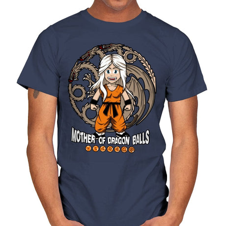 Mother of Dragon Balls - Mens T-Shirts RIPT Apparel Small / Navy